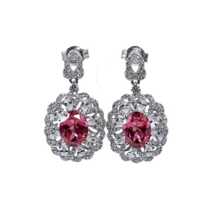 5.2 carat hollowed-out vintage earrings
