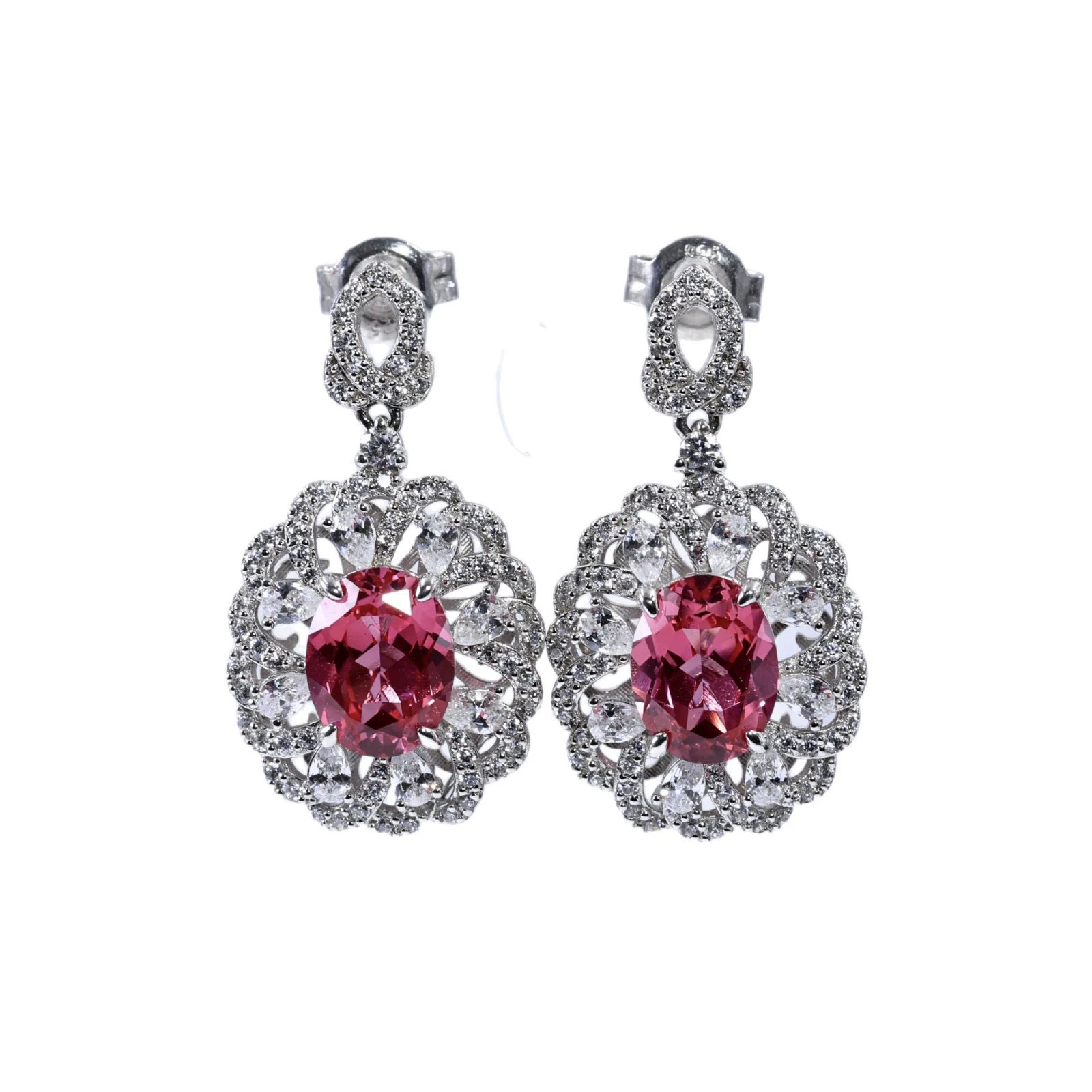 5.2 carat hollowed-out vintage earrings