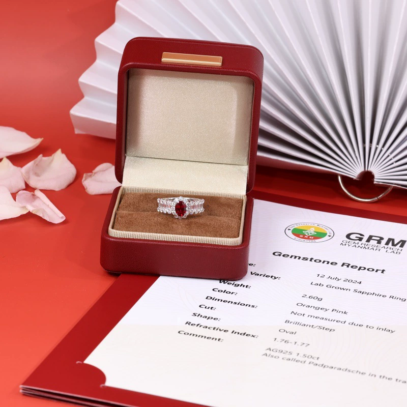 1 carat ruby vintage T-square diamond ring - Image 5