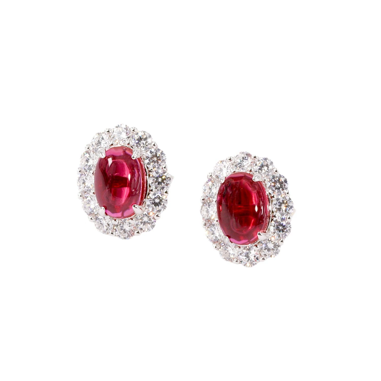 3 carat plain small stud earrings
