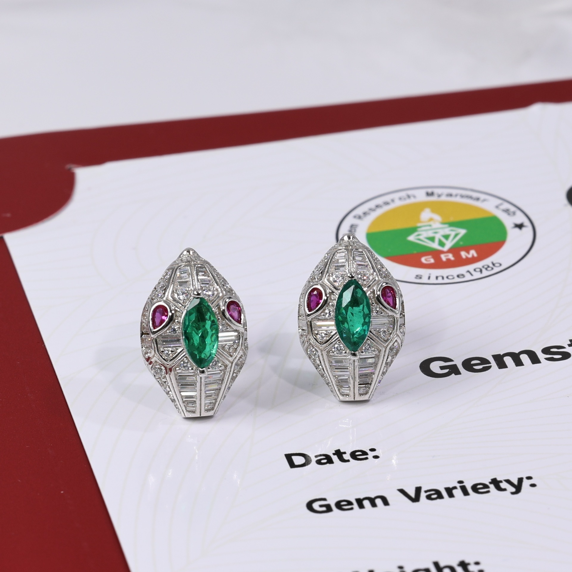 1 carat snake earrings - Image 6